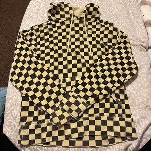 Tillys Checked Yellow Sweatshirt